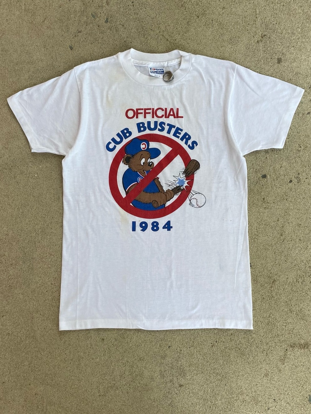 Vintage 1984 Official Cub Busters Baseball Tee Shirt